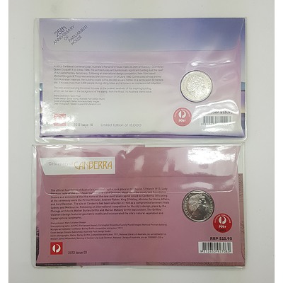 Two Philatelic Numismatic Covers (PNC's)