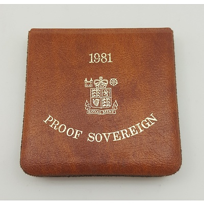 1981 Proof Sovereign Struck in 22ct Gold