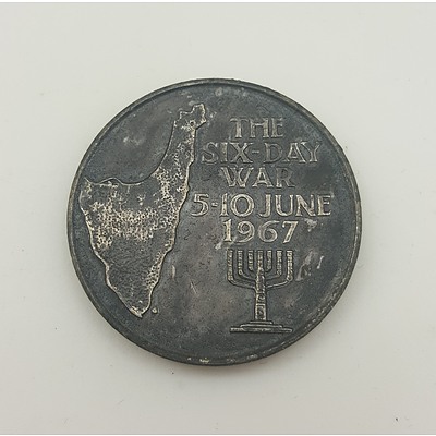 Moshe Dayan Six Day War Commemorative Medallion