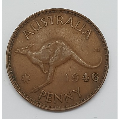Key Date Scarce 1946 Australian Penny
