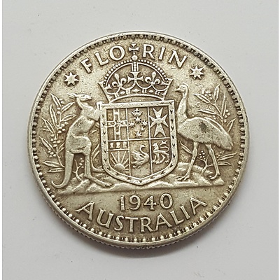 Key Date Scarce 1940 Australian Florin