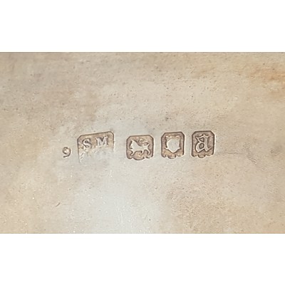 Sterling Silver Cigarette Card Case, London 1916 Approx. 85grams