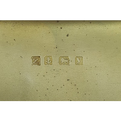 Sterling Silver Cigarette Card Case, Birmingham 1923 Approx. 118grams