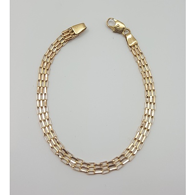 9ct Yellow Gold Gatelink Bracelet
