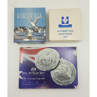 Assorted Boxed Commemorative Coins