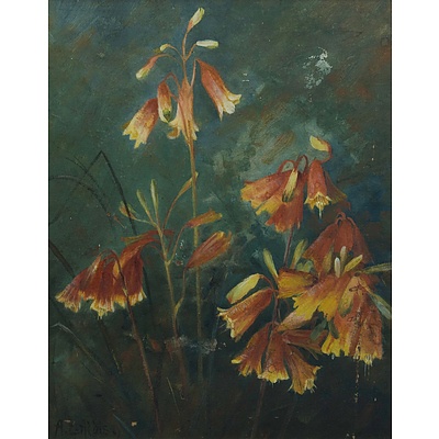 ALDIS, Albert E (1869-1921): Christmas Bells Oil on Board