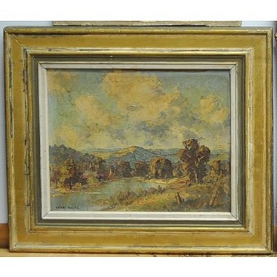 Henri R NOLTE, 'Upper Burragorang Valley,' Oil on Board