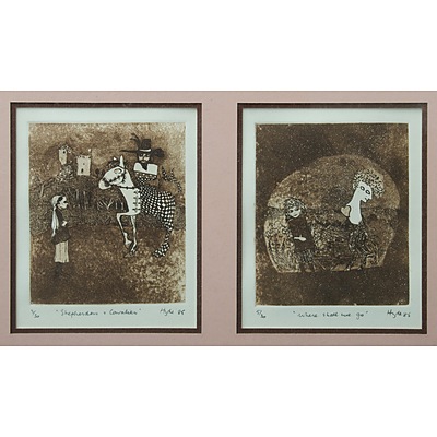 HYDE, Greg (b.1950) (4): 'Songs of the Auvergne,' 1985. Etchings (4) 5/30