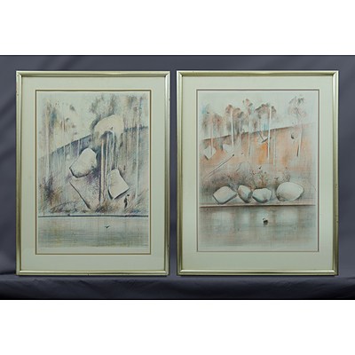 BOYD, Jamie (b.1948) (2) Shoalhaven Scenes, Swan & Kingfisher. Lithograph (2) 66/125 & 73/125