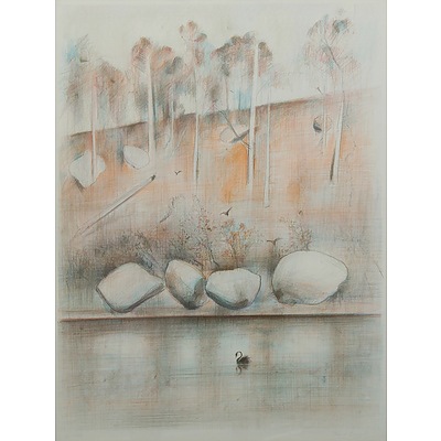 BOYD, Jamie (b.1948) (2) Shoalhaven Scenes, Swan & Kingfisher. Lithograph (2) 66/125 & 73/125