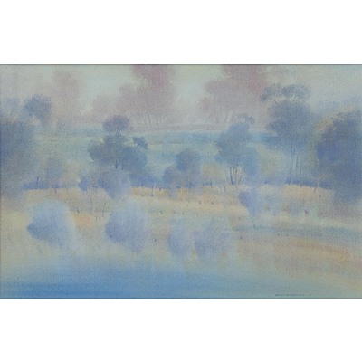 STRATTON, Brian (b.1936): 'Bringelly.' Watercolour