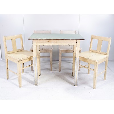 Antique Childs Dining Table and Chairs