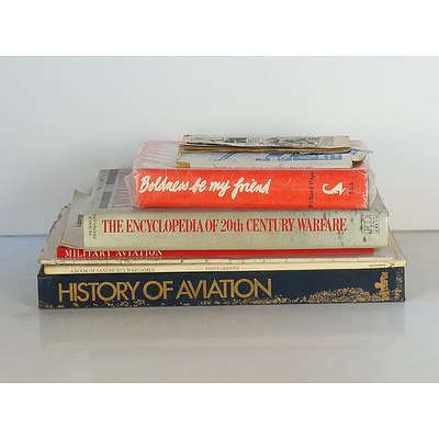 Large Group of Military Books, Including WWI, WWII, Vietnam and More, Inlcuding Set of Charley’s War Graphic Novels 