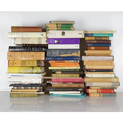 Very Large Group of Books on Aboriginal History, Philosophy, Diplomacy, Poetry, Maps, Inlcuding Damascus to Palestra and Egyptian Myths and Legends