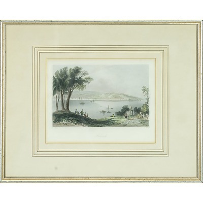 Five Early 20th Century Colour Engravings Including The Kazan Falls, The Township of Buninyong and Three Others