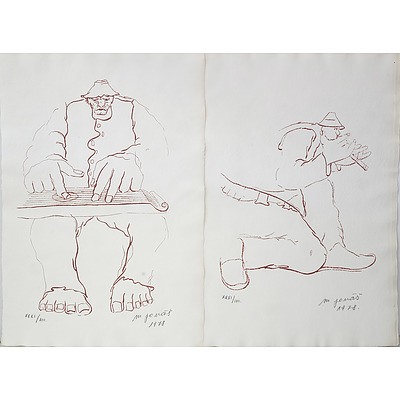 Martin Jonas (Yugoslavian, 1924-1996) Portfolio of Six Lithographs Edition 31/100