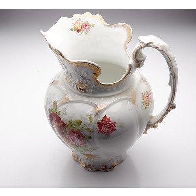 Victorian Meakin Water Jug and Basin Set