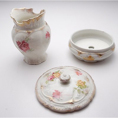 Victorian Meakin Water Jug and Basin Set
