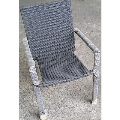 Hawthorn Wicker Seven Piece Outdoor Setting - Brand New