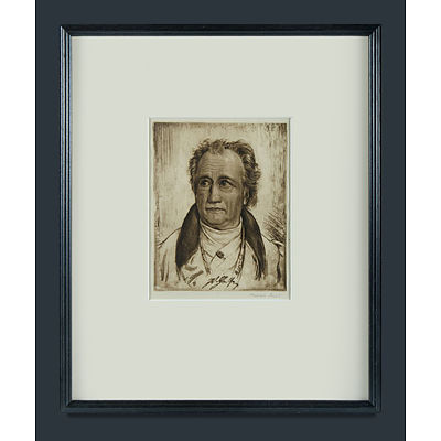 MICHL, Ferdinand (Czech 1877-1951) (2) Two Composers incl Gustav Mahler etc. Etching