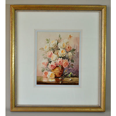 CENGARLE, Bruno (b.1949) Mixed Roses, 1988 Watercolour