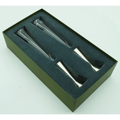 Pair of Christofle Champagne Flutes