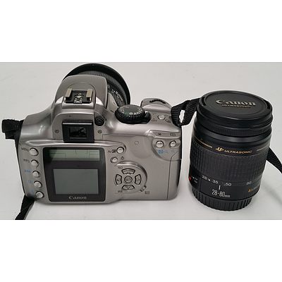 Canon EOS 300D 6.3 Megapixel Digital Camera with Two Lenses