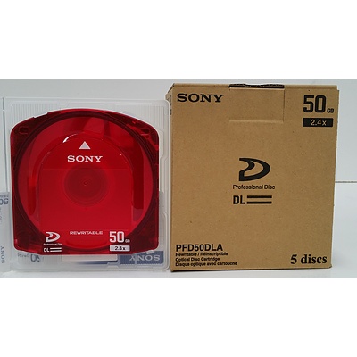 Sony PFD50DLA XDCam Discs - Lot of 100