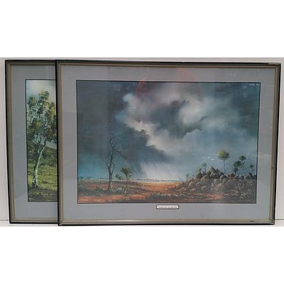 Framed Landscape Prints - Lot of Two