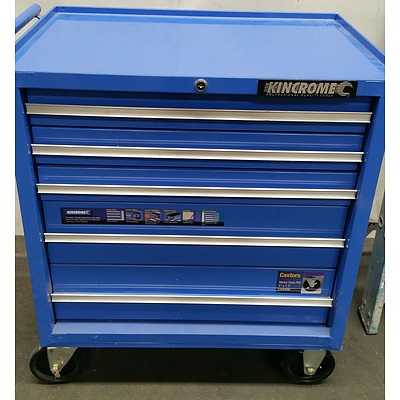 Kinchrome Mobile Tool Chest, Bailey Fiberglass Ladder and Tiling/Concrete Rake