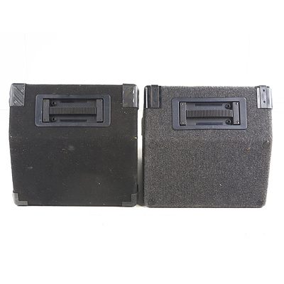 One Electric Factory EV 300W Foldback Speaker and One Session 300W Foldback Speaker