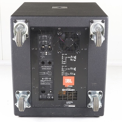 JBL MPro MP418SP 18" Powered Subwoofer and JBL MPro MP418S Passive Subwoofer