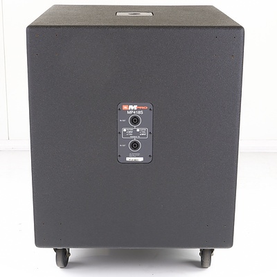 JBL MPro MP418SP 18" Powered Subwoofer and JBL MPro MP418S Passive Subwoofer