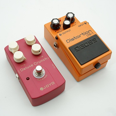Boss DS-1 and Joyo Deluxe Crunch Guitar Pedals