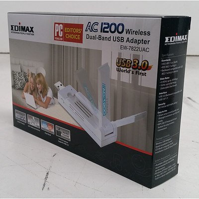 Bulk Lot of Edimax AC 1200 Wireless Dual-Band USB Adapters - Lot of 90