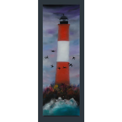 LODGE, Annette (b.1955) (2) 'Inside the Beagle Channel,' 2006 (122x40cm); & 'Tango de la Boca,' 2006 (91x61cm). Both ex Soho Galleries, Sydney Oil on Canvas (2)