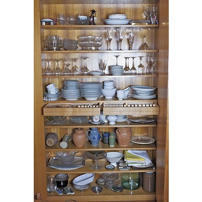 Entire Contents of the Two Large Wall Cupboards in the Dining Room