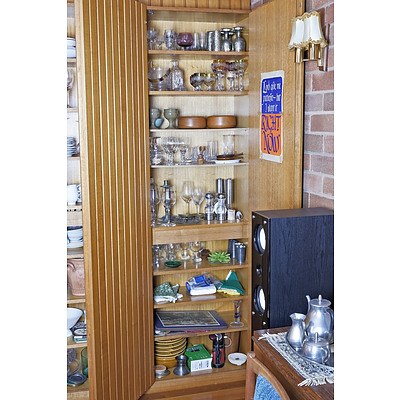 Entire Contents of the Two Large Wall Cupboards in the Dining Room