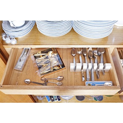 Entire Contents of the Two Large Wall Cupboards in the Dining Room