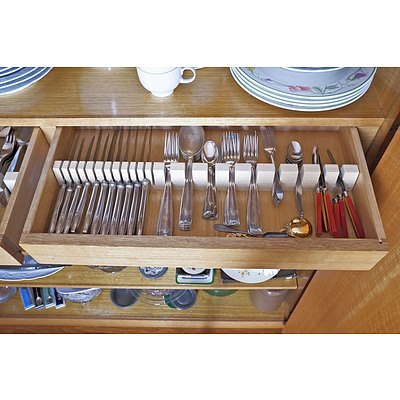 Entire Contents of the Two Large Wall Cupboards in the Dining Room