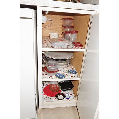 Entire Miscellaneous Contents from the Kitchen Cupboards, Drawers, Benchtop Etc