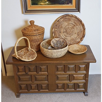 A Group of Various Basketry