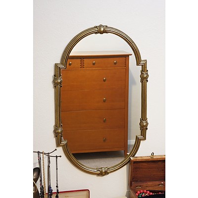 Vintage Metal Framed Mirror