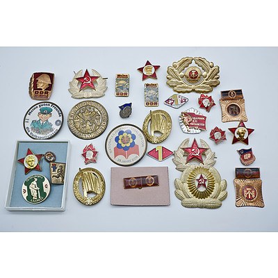 East German Military Badges and Insignia Collection