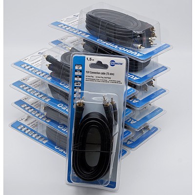 WUV connection cable 75 Ohm, Unopened Lot of 10