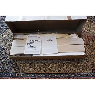 Mustang P51D Balsawood Model Aircraft Kit Complete Made in Germany