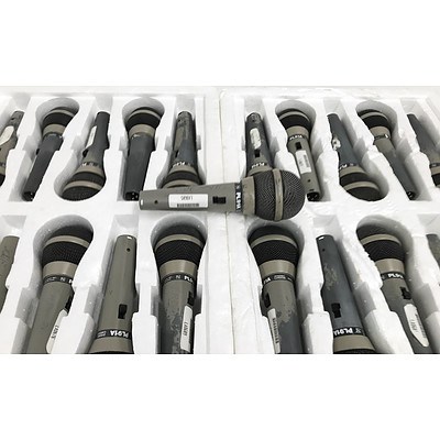 Electro-Voice PL91A Dynamic Cardioid Vocal Microphones - Lot of 17