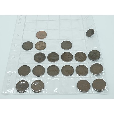 Group of 20 Australian Pennies
