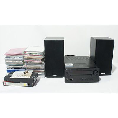 Pioneer X-HM30 with CD's and VHS