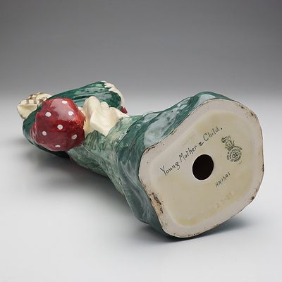 Extremely Rare Royal Doulton Figure HN1301 Young Mother and Child Dated 1928